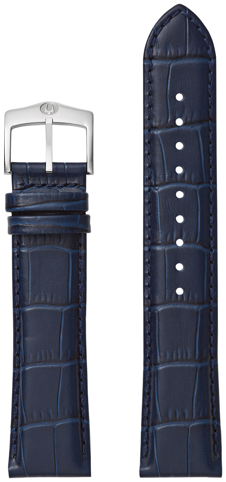 Dial Navy Leather Strap 9S22008ST | Bulova